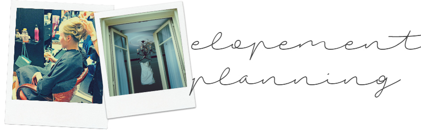 elopement wedding planning