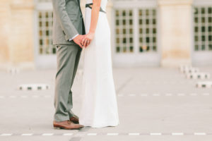 Paris Elopement Holding Hands