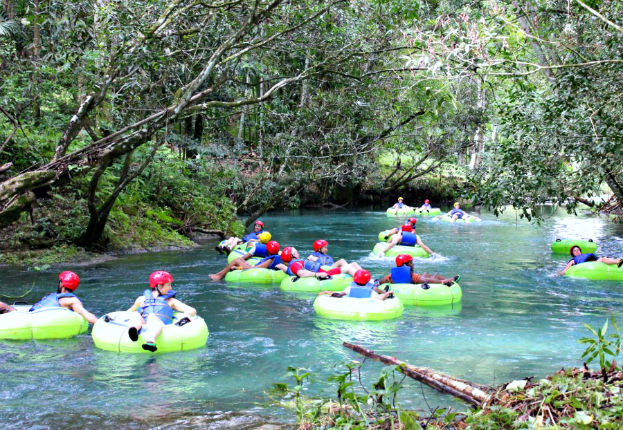 Tubing in White River Jamaica